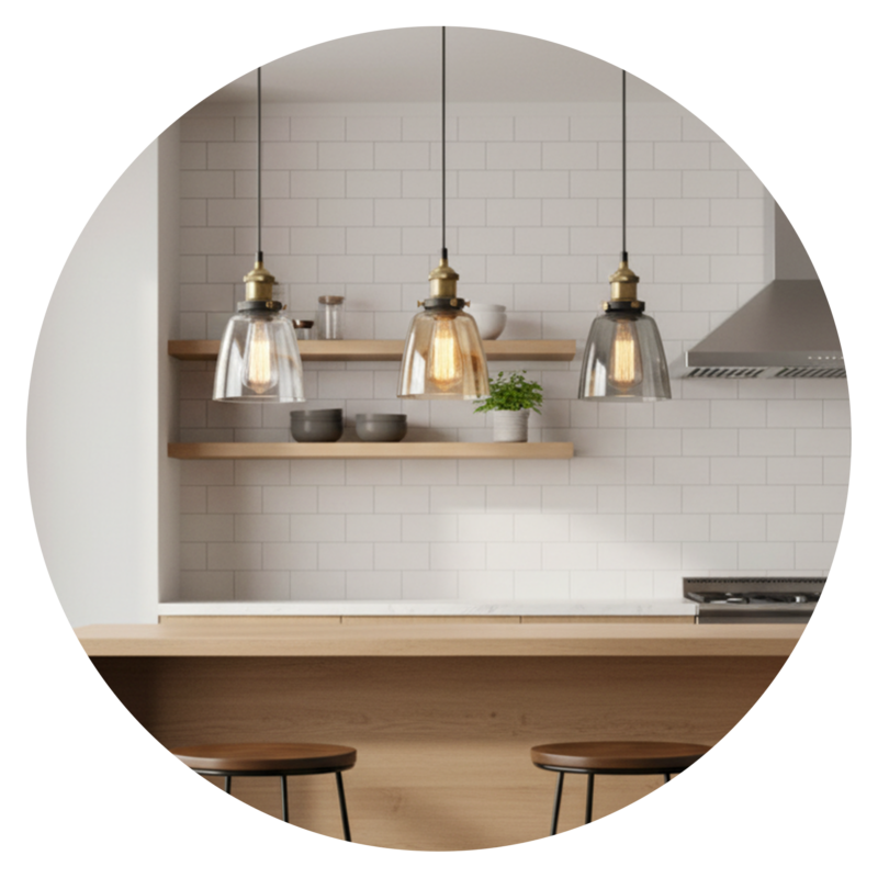 Glass Bowl Pendant Light