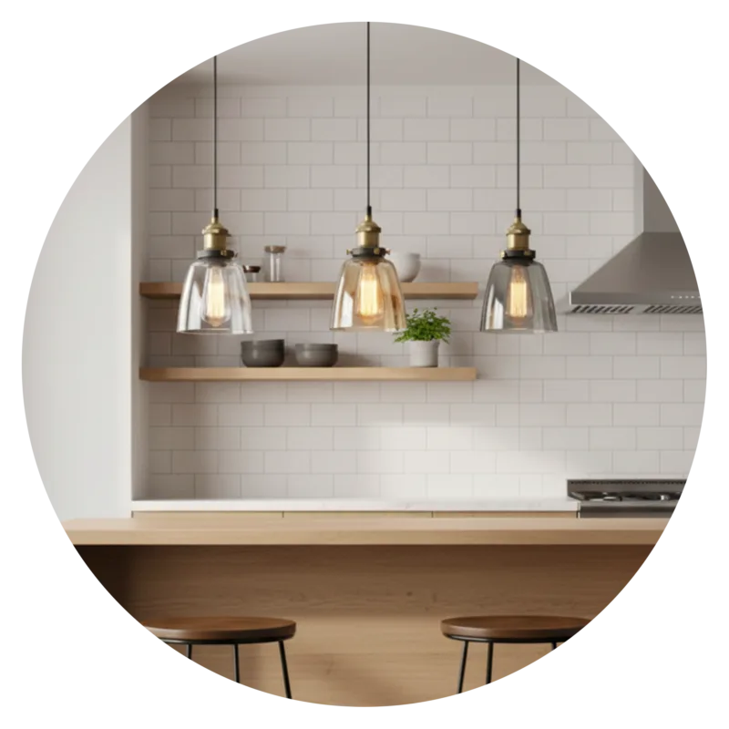 Glass Bowl Pendant Light