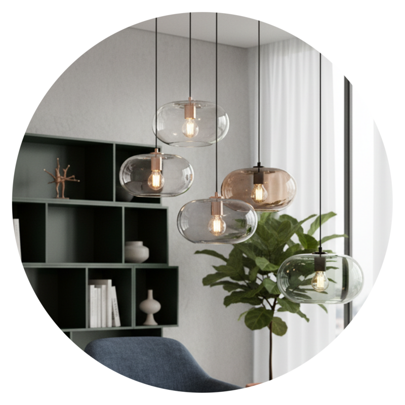 Capsule Glass Pendant Light