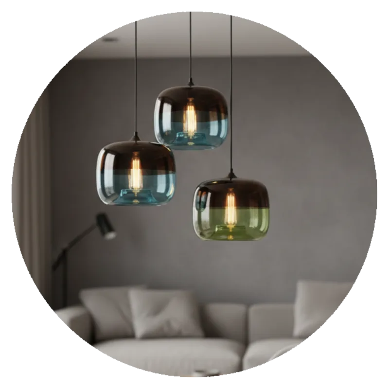 Modern Gradient Glass Pendant Light