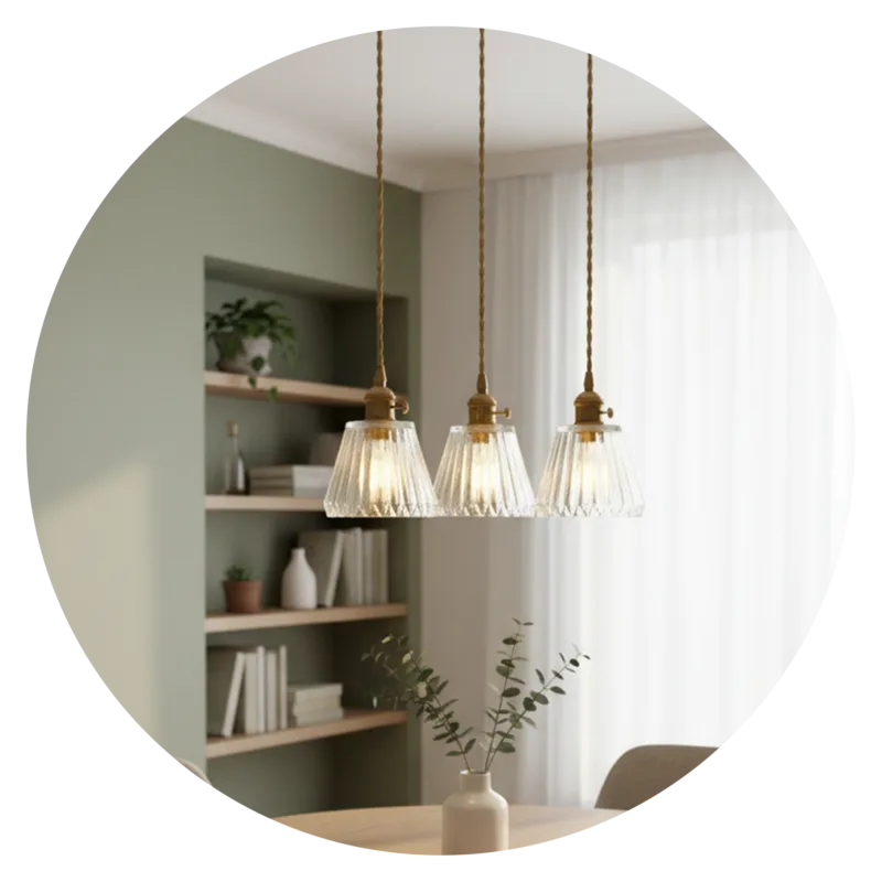 Cut Glass Pendant Light
