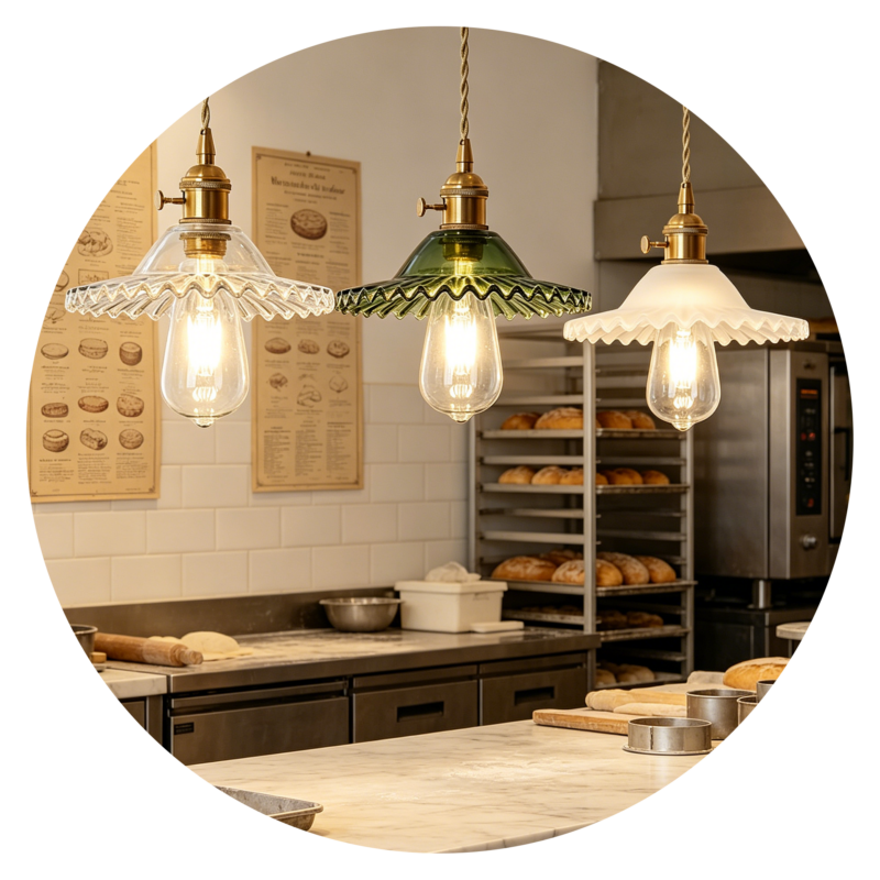 Ripple Edge Glass Pendant