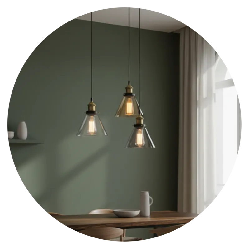 Cone Glass Pendant Light