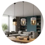 Minimal Cylinder Glass Pendant Light
