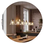 Modern Twisted Glass Pendant Light