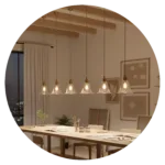 Vintage Embossed Glass Bell Pendant Light